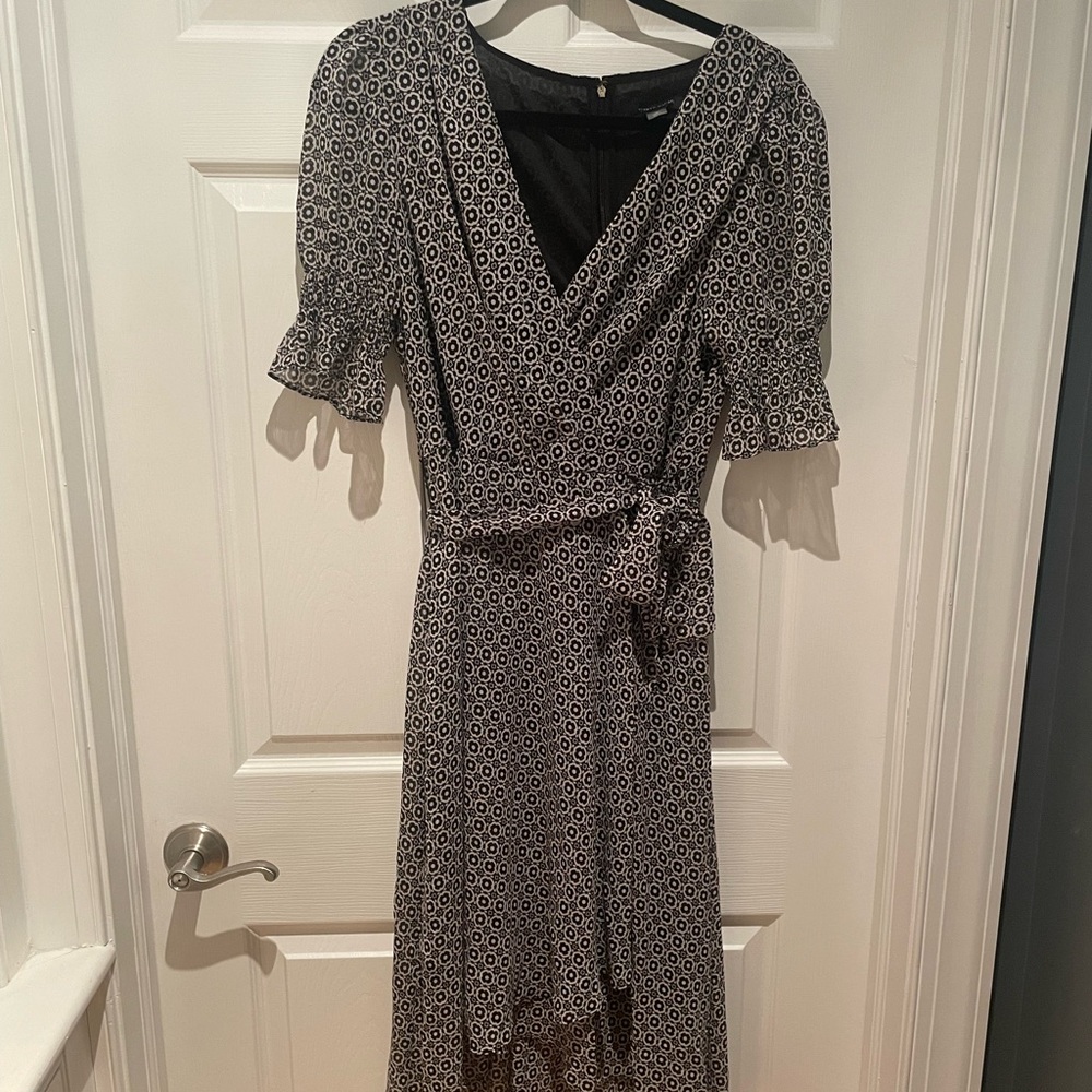 Tommy Hilfiger Navy and white wrap dress size 12 like new